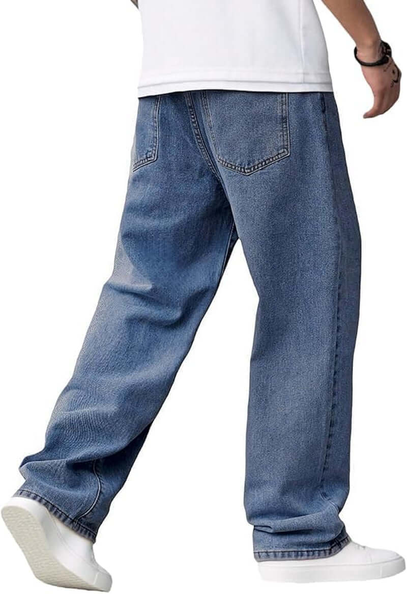 Men's Baggy Jeans – Relaxed Fit Casual Denim